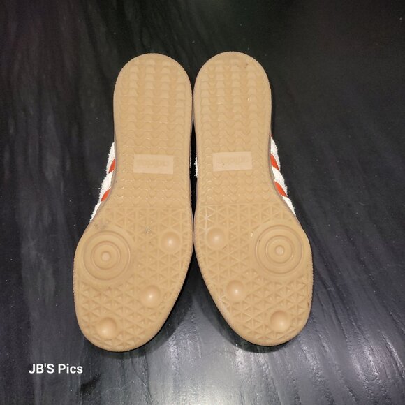 Adidas Samba Women's OG Originals Collegiate Orange & Cream White Gum Sole Shoes - Picture 4 of 16